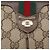 Borsa Gucci GG Supreme Web Sherry Line PVC Beige Oro Rosso 904 02 047 Auth BA6221 D'oro - vista 18