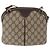 Borsa Gucci GG Supreme Web Sherry Line PVC Beige Oro Rosso 904 02 047 Auth BA6221 D'oro - vista 2