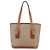 Céline CELINE Macadam Canvas Tote Bag PVC Beige Gold Auth 143582 Golden - Ansicht 2