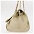 CHANEL Borsa a Spalla Choco Bar in Pelle con Catena Dorata CC Auth 145942 D'oro - vista 3