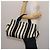 Hermès HERMES Cannes PM Borsa a Mano Tela Bianca Nera Auth hk3009 Nero Bianco - vista 23