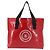 CHANEL Bolsa Tote Impermeable de Vinilo Roja CC Auth mr1520 - vista 13