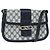 Gucci Borsa a Spalla GG Supreme PVC Blu Navy Oro Auth 150027 D'oro