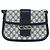 Gucci Borsa a Spalla GG Supreme PVC Blu Navy Oro Auth 150027 D'oro - vista 2