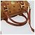 Borsa Boston MCM Logogram Vicetos in pelle PVC 2 in 1 marrone oro Auth gh1077 D'oro - vista 7