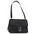 Borsa a Spalla Vala in Pelle Nera e Argento di Salvatore Ferragamo Auth gh1115 Nero
