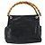 Borsa a Mano in Pelle Gucci Bamboo Nera Oro 000 1014 0575 Auth 149974 Nero D'oro - vista 3