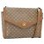 Céline Borsa a Spalla in Tela Macadam CELINE PVC Beige Oro Auth 149041 D'oro