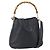 Borsa a Spalla in Pelle Gucci Bamboo 2way Nera Oro 001 3754 1639 Auth 149973 Nero D'oro