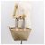 Borsa Tote in Canvas GG Gucci Beige Oro 131230 Auth BA7274 D'oro - vista 23