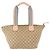 Borsa Tote in Canvas GG Gucci Beige Oro 131230 Auth BA7274 D'oro - vista 3