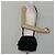 Salvatore Ferragamo Schultertasche aus Leder Wildleder Schwarz Gold Auth BA7056 Golden - Ansicht 20