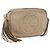 GUCCI Kleine Disco Interlocking Tasche Leder Beige Gold 308364 Auth bs30123 Golden