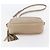 GUCCI Kleine Disco Interlocking Tasche Leder Beige Gold 308364 Auth bs30123 Golden - Ansicht 9