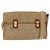 Borsa a Spalla in Tela Honeycomb Christian Dior Beige Oro Auth 147390
