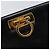 Borsa a spalla Gancini in pelle nera e oro Auth BA7058 di Salvatore Ferragamo Nero D'oro - vista 17