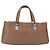 CHANEL Borsa a Mano Choco Bar in Pelle di Agnello Marrone con CC Argento Auth 149307 - vista 2