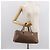 CHANEL Borsa a Mano Choco Bar in Pelle di Agnello Marrone con CC Argento Auth 149307 - vista 27