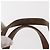 CHANEL Borsa a Mano Choco Bar in Pelle di Agnello Marrone con CC Argento Auth 149307 - vista 9