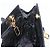 Borsa Tote Gancini in pelle nera e oro Salvatore Ferragamo Auth BA7327 Nero D'oro - vista 17