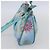 Salvatore Ferragamo Schultertasche Nylon 2way Hellblau Silber Authentisch ka057V - Ansicht 5