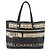 Borsa Tote Central Station CHANEL in PVC Canvas Nero Argento CC Auth BA6549 - vista 2
