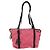 Borsa a Spalla PRADA in Nylon Pelle Rosa Nera Argento Autentica 147139 Nero