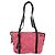 Borsa a Spalla PRADA in Nylon Pelle Rosa Nera Argento Autentica 147139 Nero - vista 13