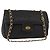 BALLY Borsa a Spalla a Catena in Pelle Nera Auth 147146 Nero