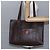Céline Borsa tote in tela Macadam CELINE in pelle PVC marrone oro Auth ep11358 D'oro - vista 21