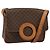 Céline Borsa a spalla circolare in tela Macadam CELINE in pelle PVC marrone oro Auth 147957 D'oro