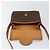 Céline Borsa a spalla circolare in tela Macadam CELINE in pelle PVC marrone oro Auth 147957 D'oro - vista 15