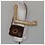 Céline Borsa a spalla circolare in tela Macadam CELINE in pelle PVC marrone oro Auth 147957 D'oro - vista 22