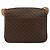 Céline Borsa a spalla circolare in tela Macadam CELINE in pelle PVC marrone oro Auth 147957 D'oro - vista 3