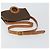 Céline Borsa a spalla circolare in tela Macadam CELINE in pelle PVC marrone oro Auth 147957 D'oro - vista 7