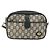 Borsa a Spalla GUCCI GG Plus Supreme PVC Blu Navy Oro Auth 146819 D'oro - vista 2