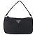 Bolso Accesorio Prada Nylon Negro Plata Auth SW1714 - vista 2