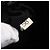 Bolso Accesorio Prada Nylon Negro Plata Auth SW1714 - vista 21