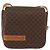 Céline Borsa a Spalla in Tela Macadam CELINE in Pelle PVC Marrone Oro Auth gh1088 D'oro - vista 2