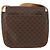 Céline Borsa a Spalla in Tela Macadam CELINE in Pelle PVC Marrone Oro Auth gh1088 D'oro - vista 3