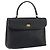 BALLY Borsa a Mano Trapuntata in Pelle Nera e Oro Auth gh1161 Nero D'oro