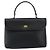 BALLY Borsa a Mano Trapuntata in Pelle Nera e Oro Auth gh1161 Nero D'oro - vista 2