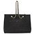 Borsa Tote Vala Chain in pelle nera e oro di Salvatore Ferragamo Auth gh1102 Nero D'oro - vista 3