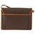 Céline Borsa a Spalla in Tela Macadam CELINE in Pelle PVC Marrone Oro Auth BA7314 D'oro - vista 3