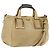Chloé Borsa a mano in pelle Chloe Etel 2 vie beige oro Auth BA7364 D'oro