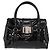 Bolso de mano Vala de esmalte negro y dorado Salvatore Ferragamo Auth BA7339 - vista 13