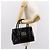 Bolso de mano Vala de esmalte negro y dorado Salvatore Ferragamo Auth BA7339 - vista 26