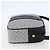 GUCCI Micro GG Canvas Schultertasche aus PVC-Leder in Marineblau und Gold Auth BA7238 Golden - Ansicht 5