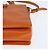 Bolsa Tote Vala de couro 2 em 1 laranja e dourada Auth BA7333 da Salvatore Ferragamo - vista 15