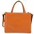 Bolsa Tote Vala de couro 2 em 1 laranja e dourada Auth BA7333 da Salvatore Ferragamo - vista 2